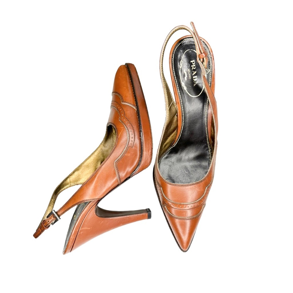 Prada Vintage Oxford Slingback Heels